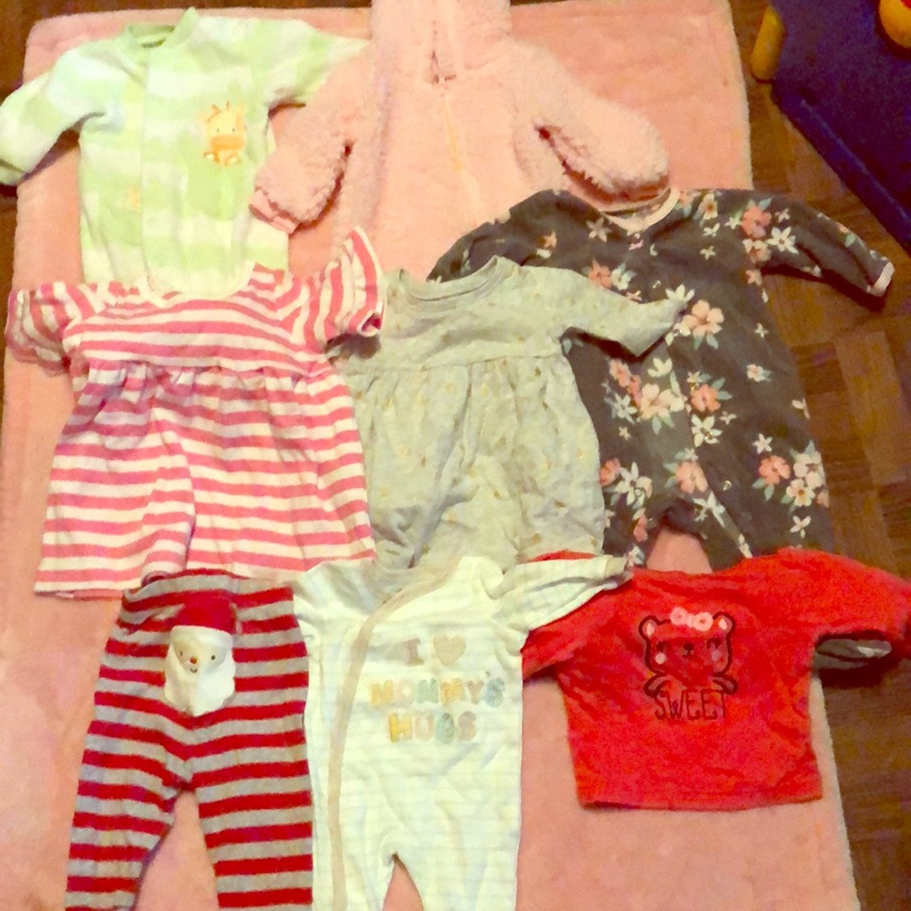 Assortment of newborn baby clothes or 3 month ,3-6